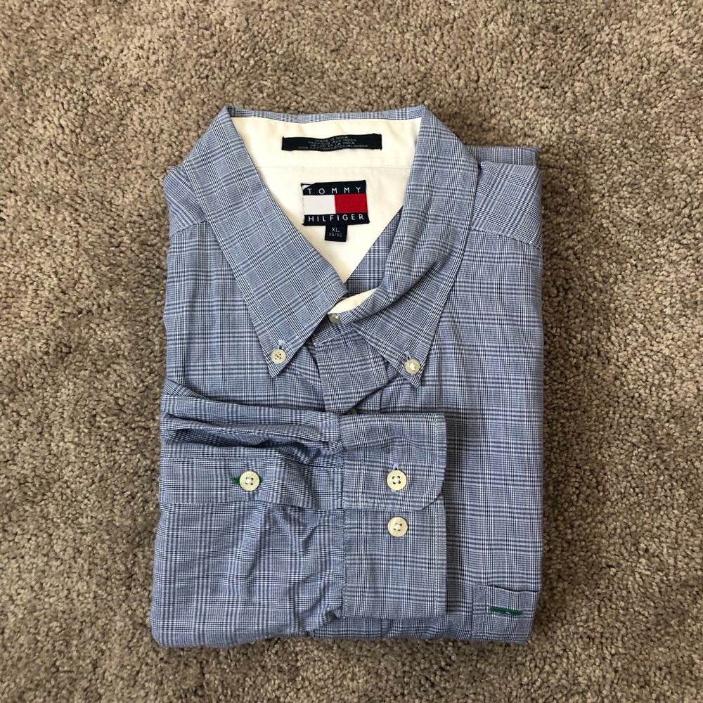 Tommy Hilfiger Long Sleeve Shirt Mens Size XL